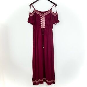 Embroidered Miami Maxi Dress